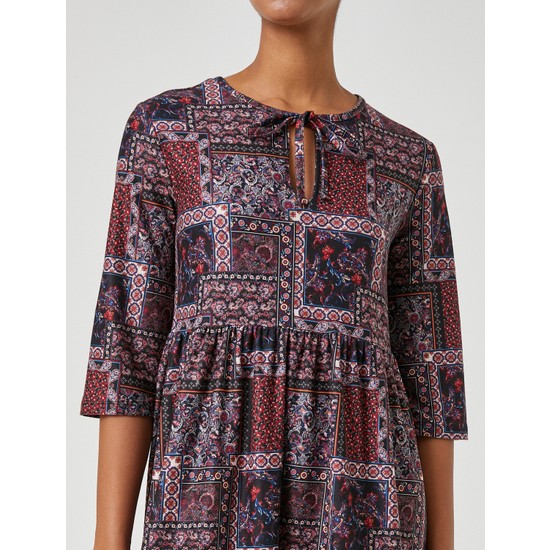 Koton Midi Elbise Yarım Kollu