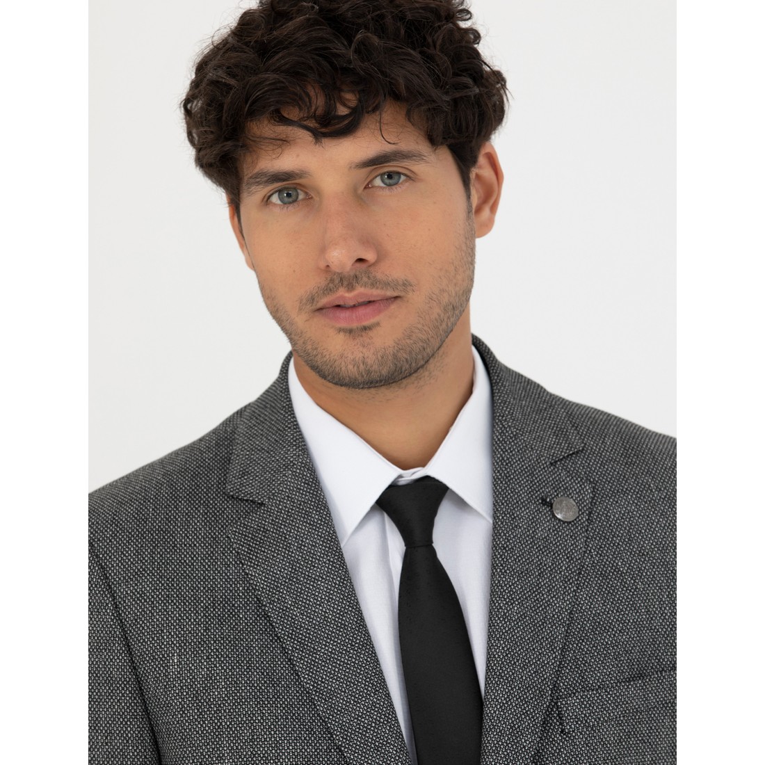 Erkek Siyah Ex. Slim Fit Ceket